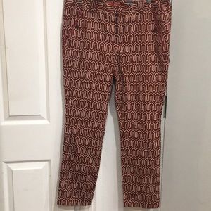 Red Anthropologie Cartonnier pants